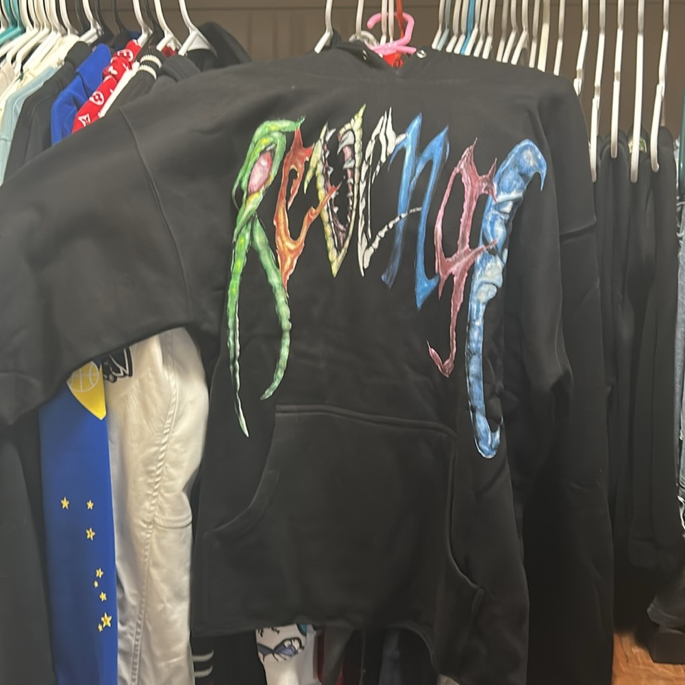 Black revenge, and Trippie Redd Collab Hoodie with Colorful Graphic - Picture 2 of 10